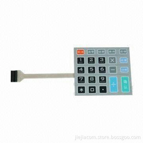 Push Button Membrane Switch/Flat Type Membrane Switch/Digital Membrane Keyboard, Waterproof/Anti-oil